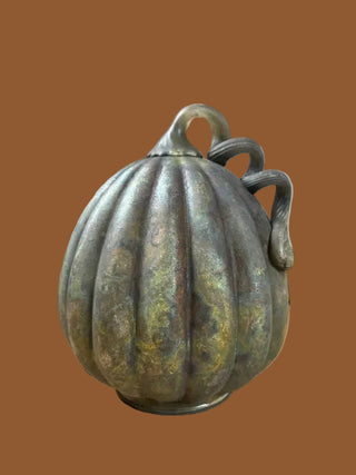 Glass Pumpkin with Curled Stem