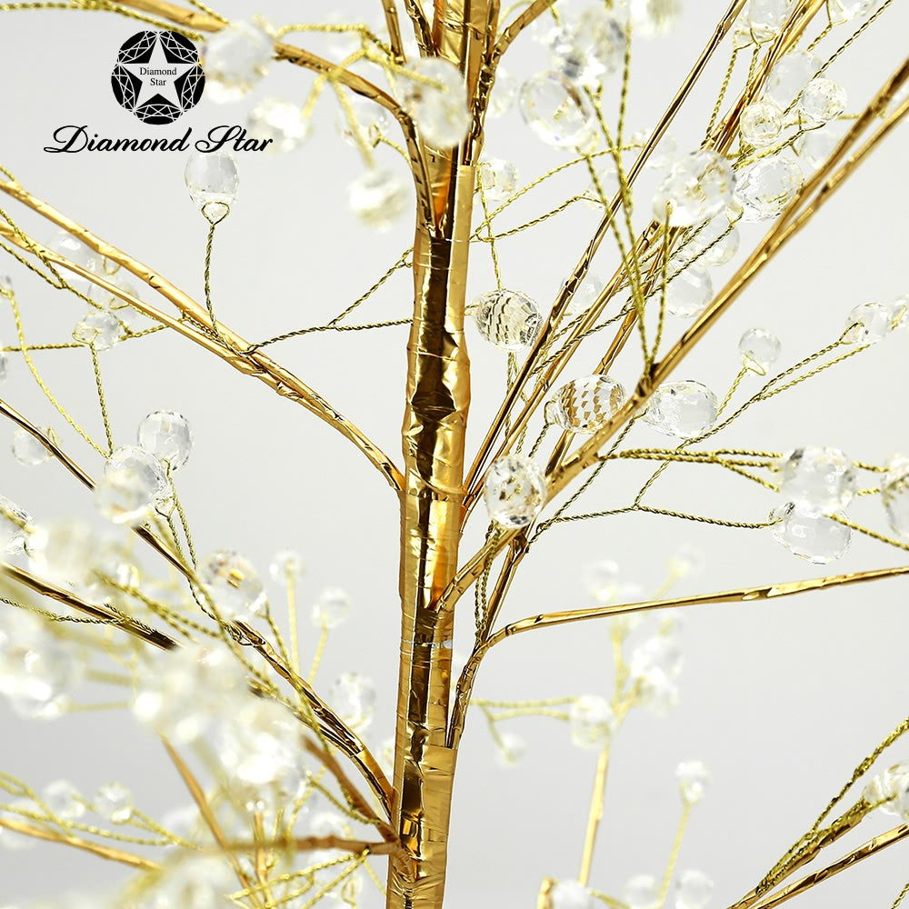 Gold Beaded Wire Tree, Size Options