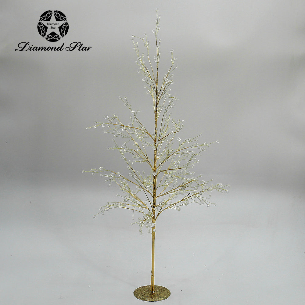 Gold Beaded Wire Tree, Size Options