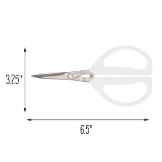 Joyce Chen Unlimited Kitchen Scissors with White Handles