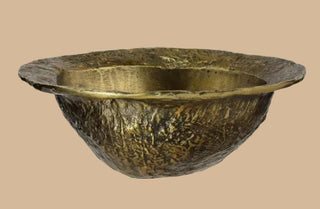 Antique Gold Aluminum Bowl