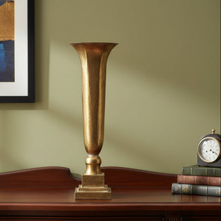 Hexagon Tin Footed Vase