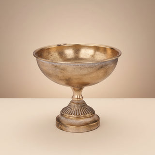 Antique Gold Tin Footed Compote