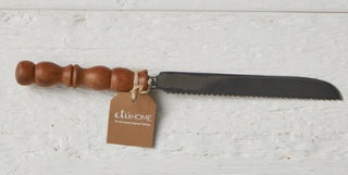 Pre Order Serrated Bread Knife w/ Wood Handle