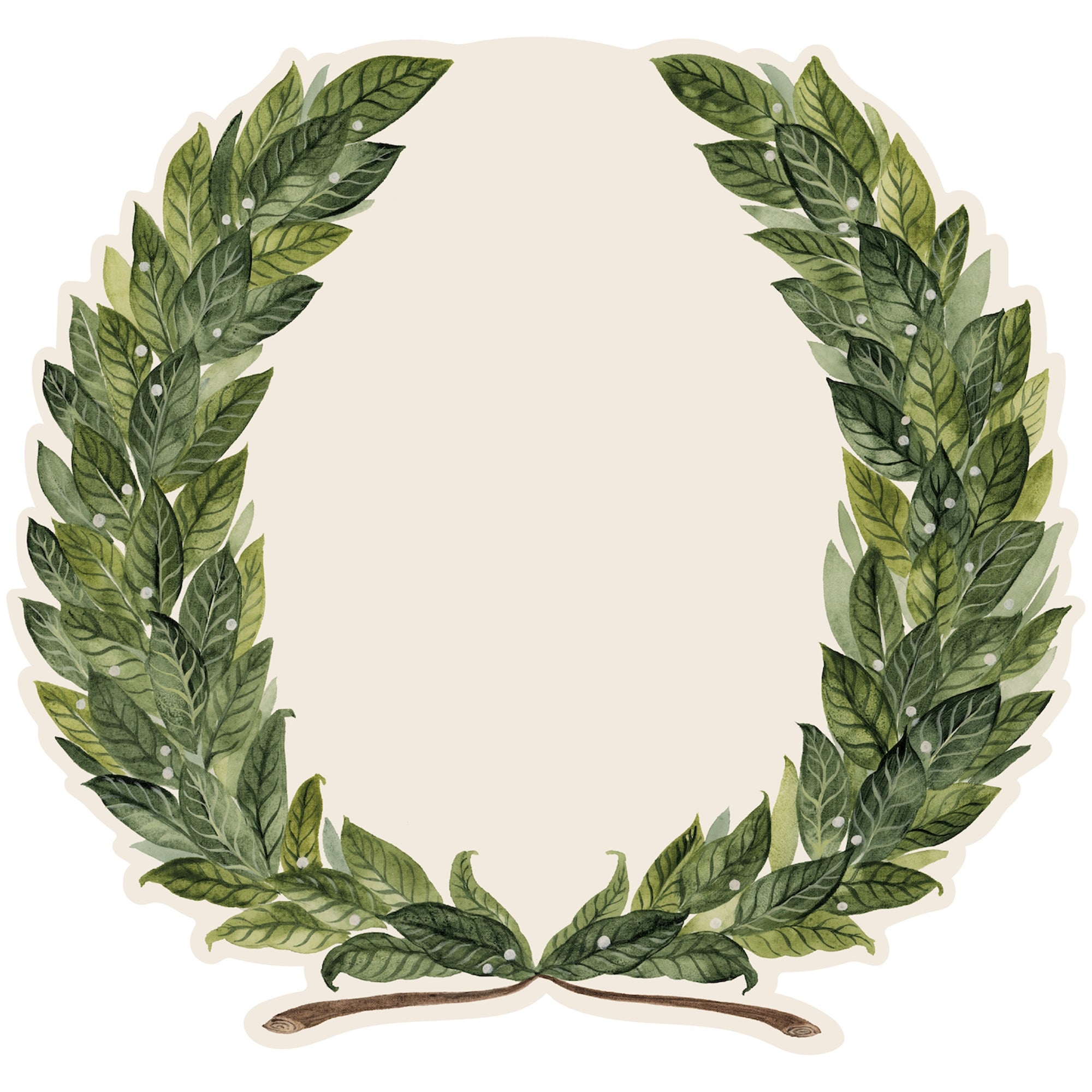 Die-Cut Laurel Wreath Placemat