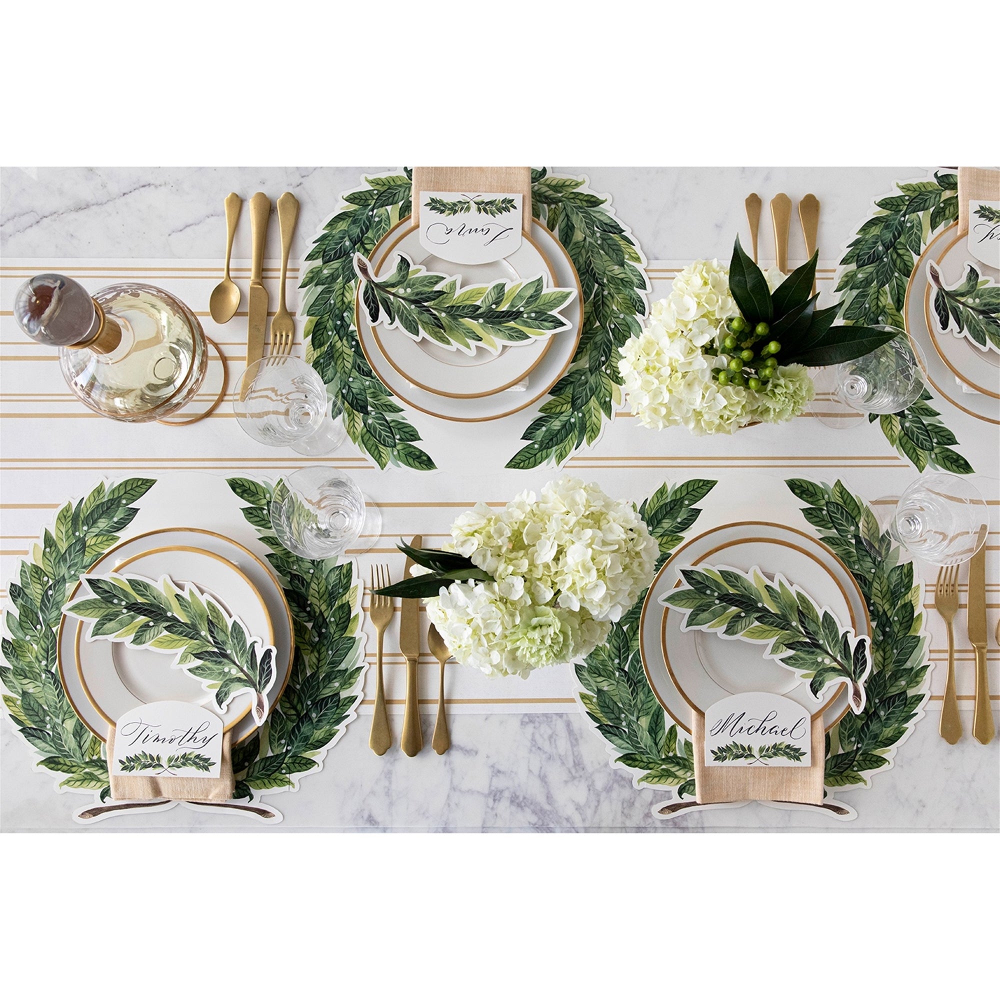 Die-Cut Laurel Wreath Placemat