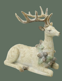 Large Resin Antique Deer, 2 Style Options