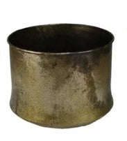 Old Brass Metal Planter, 3 Size Options