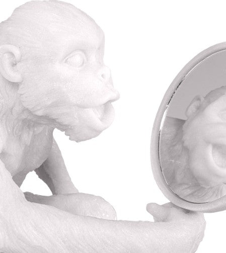 Vain Medium Monkey Sculpture