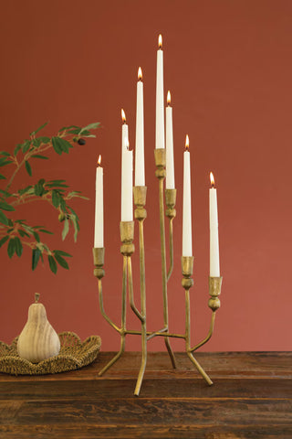 Pre Order Antique Brass 8 Taper Candelabra