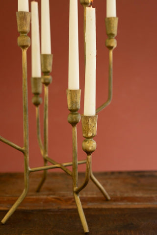 Pre Order Antique Brass 8 Taper Candelabra