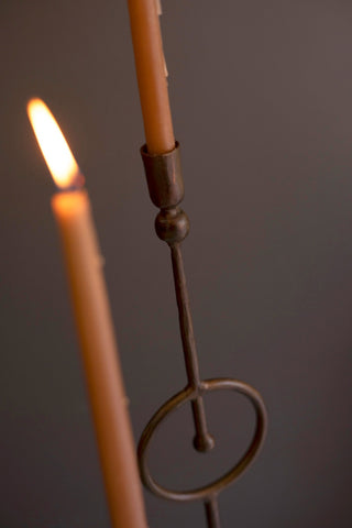 Pre Order Set of 3 Taper Candle Holder w/ Circle Detail