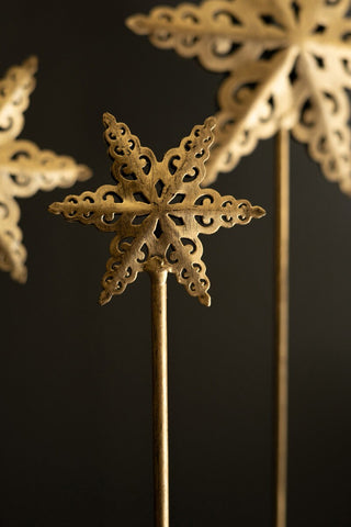 Pre Order Set of 3 Metal Stars on Marble Base