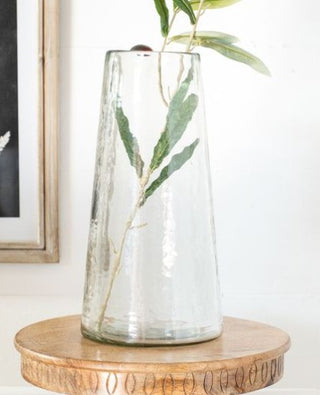 Hammered Glass Vase