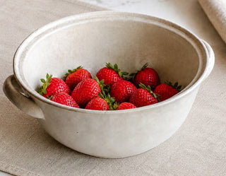 Pre Order (Oct) Cream Ceramic Colander