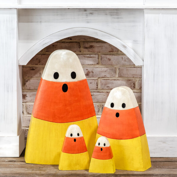 Metal Candy Corn Decor, Size Options