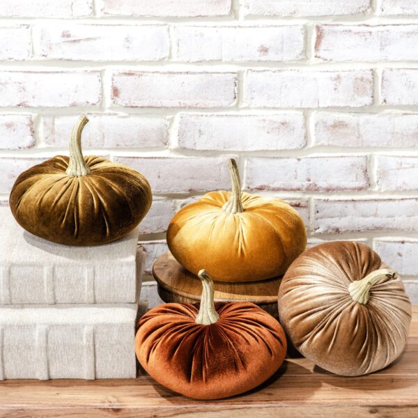 7.5" Velvet Pumpkin, Color Options