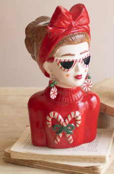 Pre Order Ceramic Ladies Tacky Sweater Vase, 2 Style Options