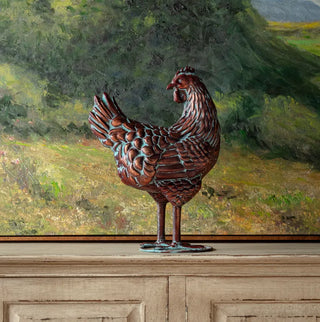Pre Order Chicken with Verdigris Finish