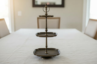 Pre Order Antique Brass High-Tea 3 Tier Server