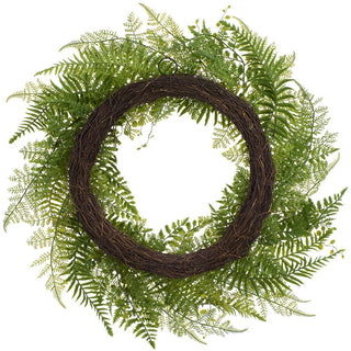26" Mixed Fern Wreath