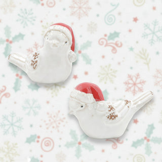 Pre Order Set of 2 Winter Birds w/ Santa Hats