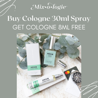 Men’s Cologne Spray 30 mL with Free 8mL Cologne Spray by Mixologie