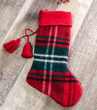 Tartan Stocking, 2 Color Options