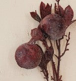 31.5" Crab Apple Stem w/ Frosted Beads, 3 Color Options