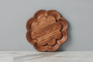 Pre Order Lazy Susan  Vintage Scalloped English Bread Board