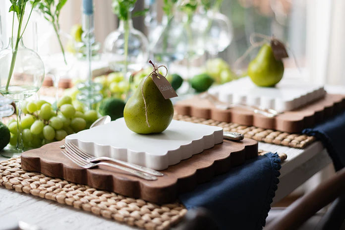 Scalloped Appetizer Cheese Board, Set of 2