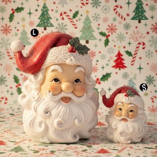 Pre Order Resin Santa Face, 2 Size Options