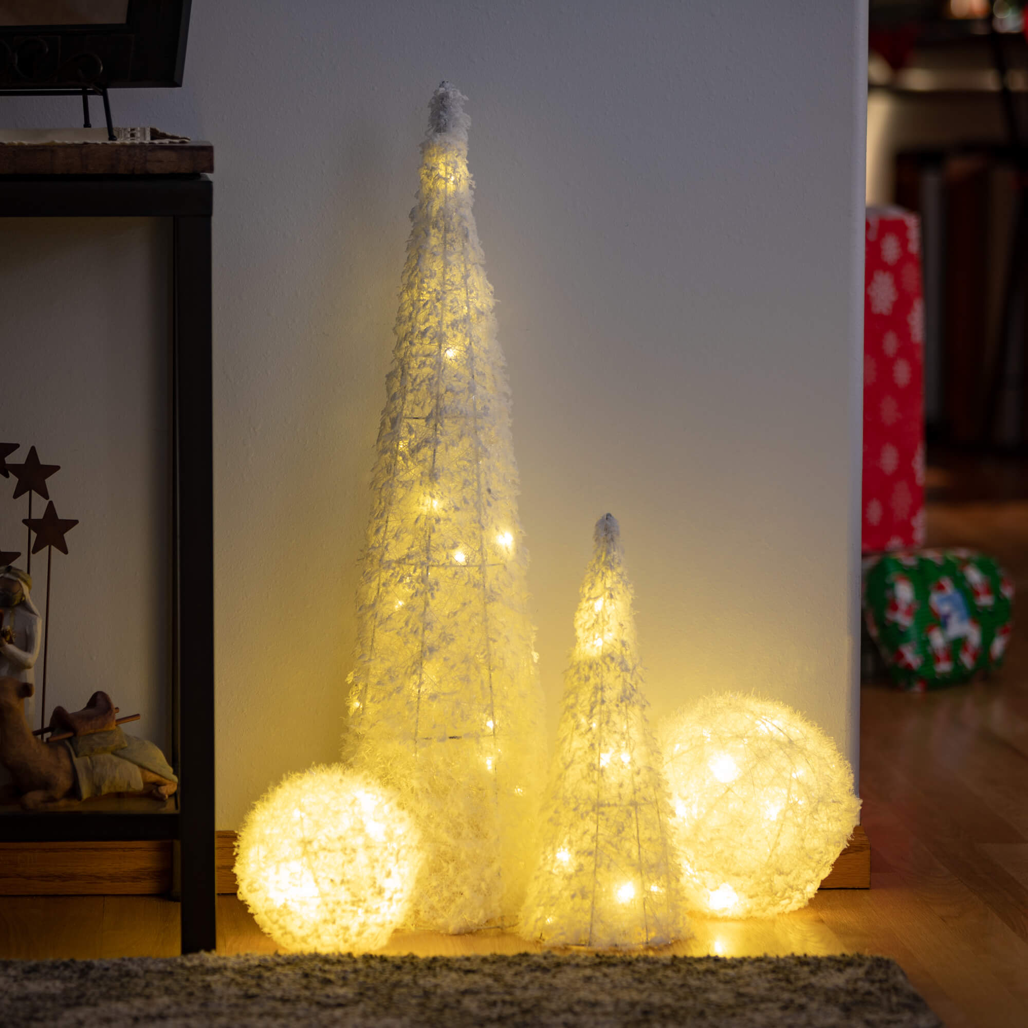 Lighted Ball Ornament, Size Options