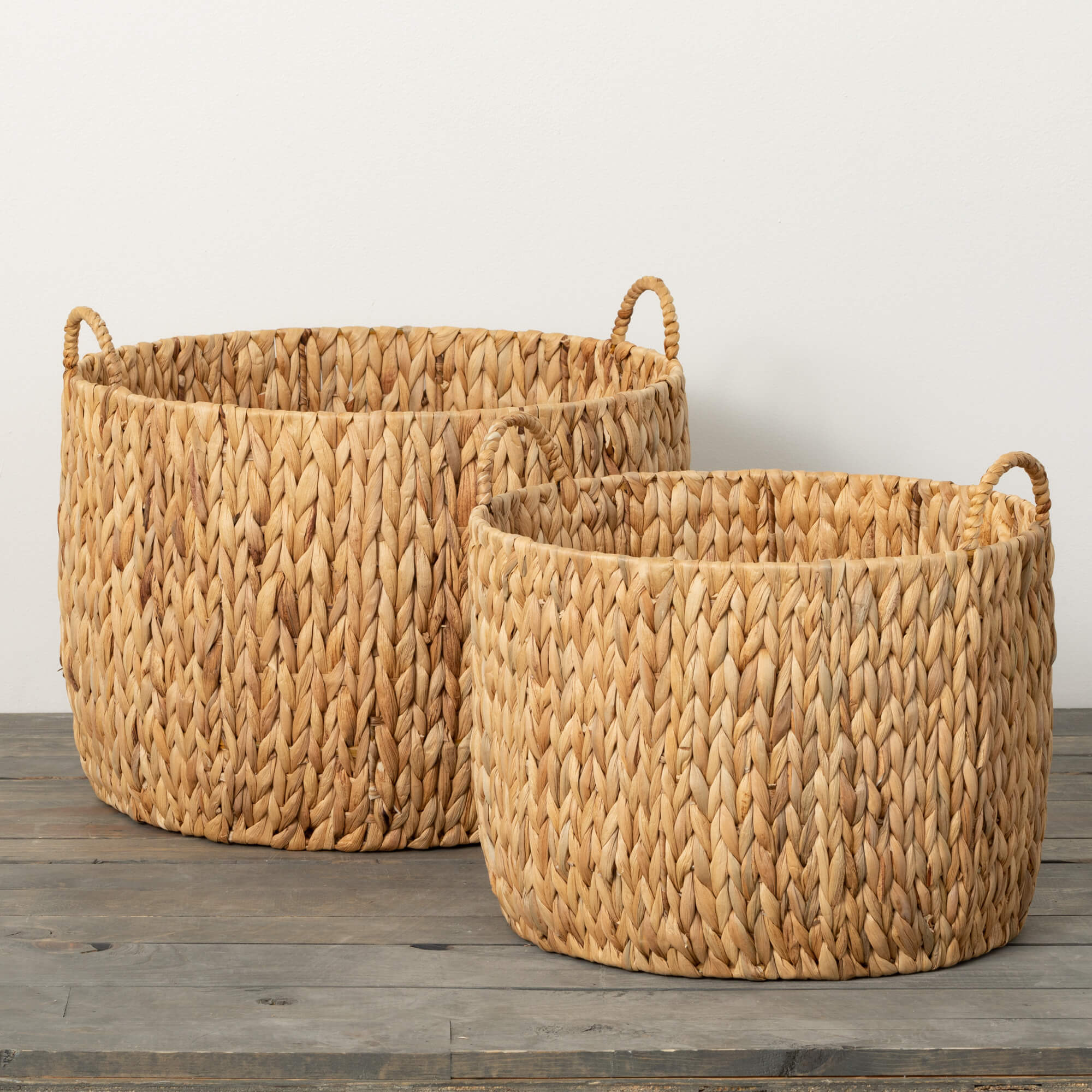 Handcrafted Fiber Basket, Size Options