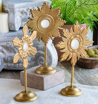 Set of 3 Sun Medallion Stands
