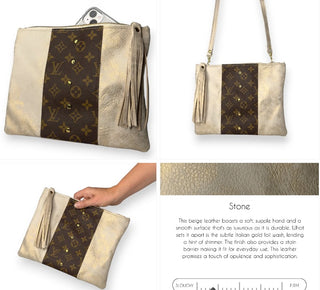 Pre Order Caroline Crossbody Upcycled LV & GG , 7 Style Options