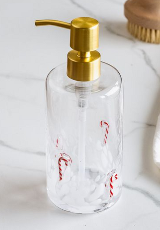 Festive Glass Soap Pump, 2 Style Options
