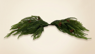 22" Soft Touch Cryptomeria Swag