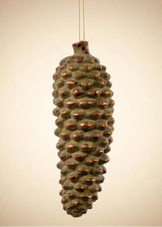 8"L Pinecone Ornament
