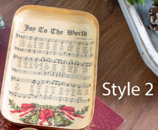 7" Festive Trinket Tray, 4 Style Options