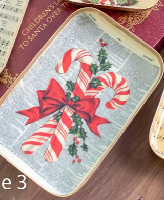 7" Festive Trinket Tray, 4 Style Options