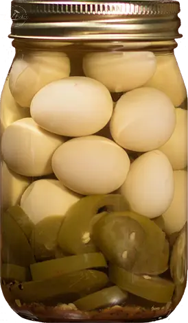 Spicy Pickled Quail Eggs 16oz