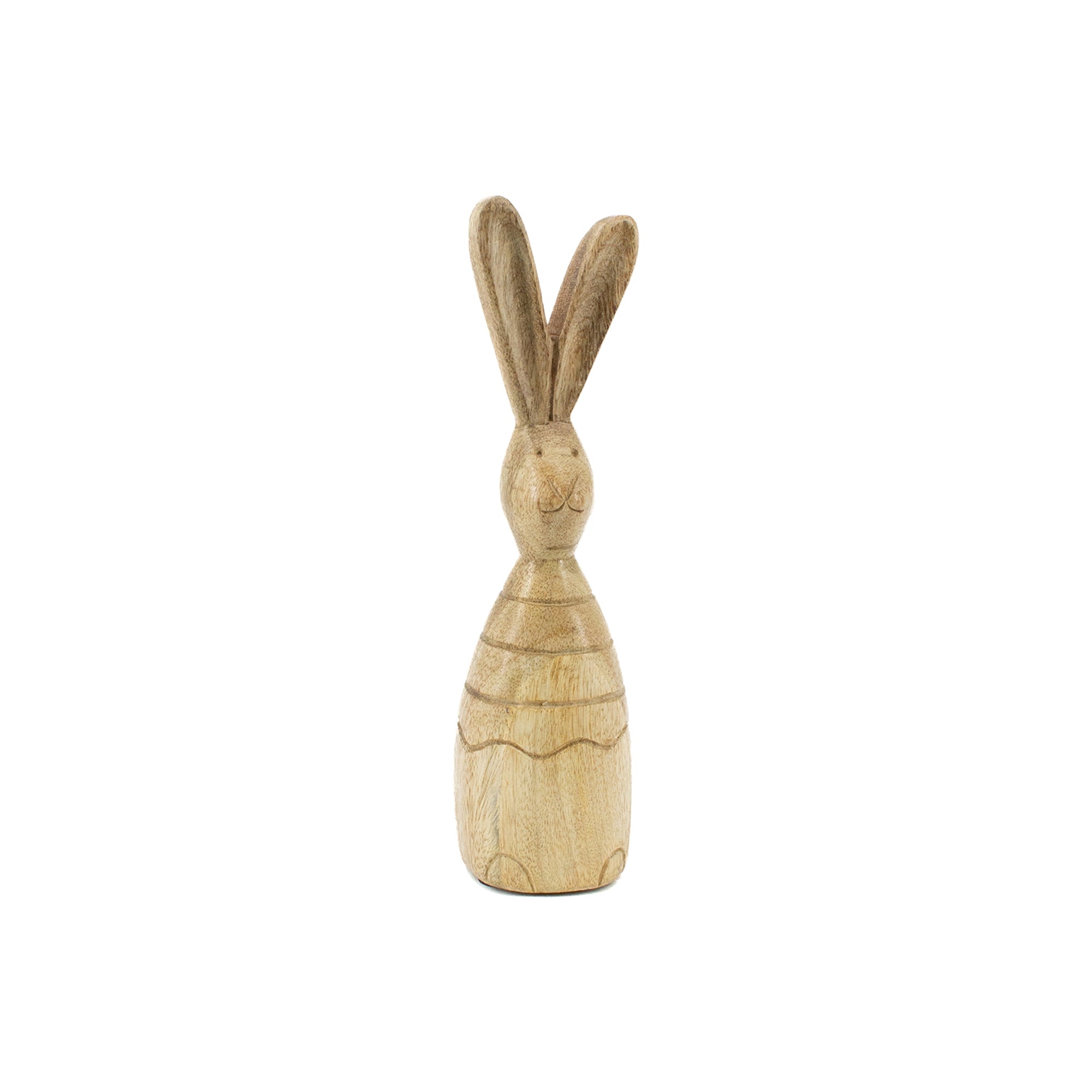 Wood Bunny Figurine, Size Options