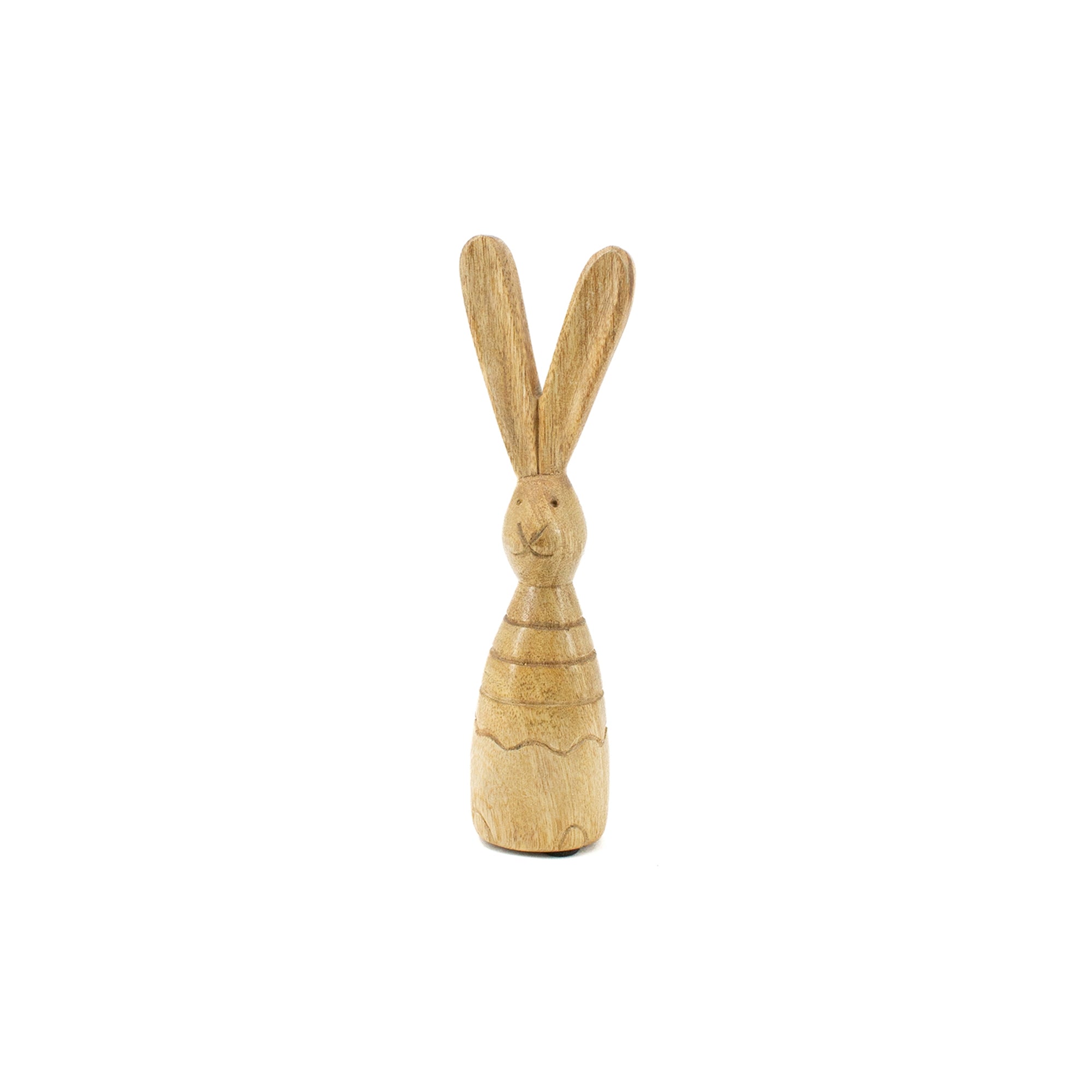 Wood Bunny Figurine, Size Options