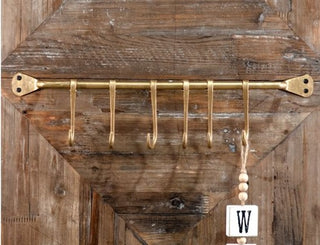 20" Gold Iron Wall Hook