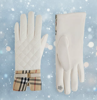 Pre Order Plaid Puffer Touchscreen Gloves, 3 Color Options