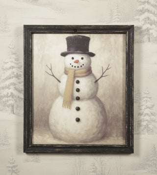 Pre Order Top Hat Snowman Framed Print