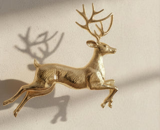 Aluminum Deer Silhouette Wall Decor