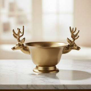 Double Deer Head Bowl
