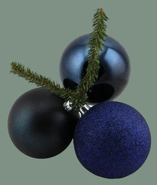 Navy Ornament Ball Cluster